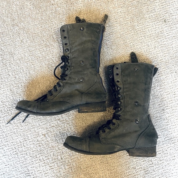 Steve Madden - Cablee genuine leather size 10 combat boots - Picture 3 of 6